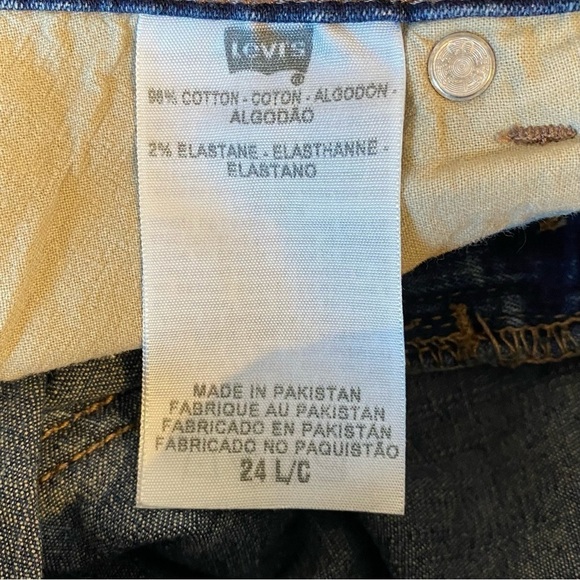 Levis women’s plus size 24 long perfectly shaping 512 high rise boot cut jeans - Picture 6 of 7